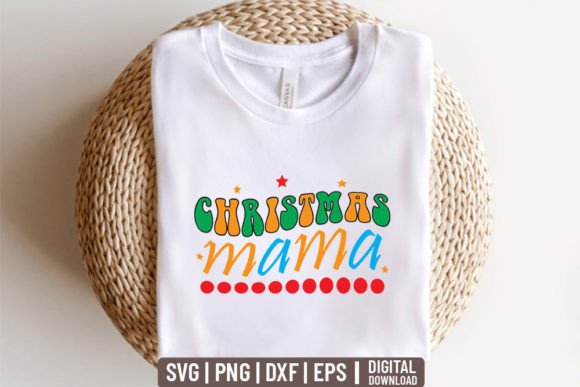 Christmas Mama - Retro Christmas SVG for T-Shirt Designs and Graphics