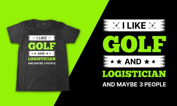 Golf Sport Quote T-Shirt Design for Print on Demand