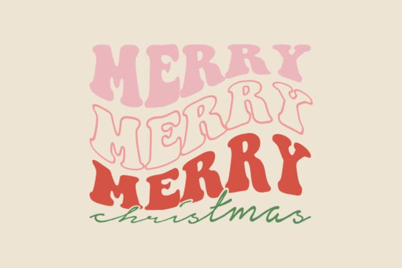 Merry Christmas SVG Design for Print Templates and Graphics