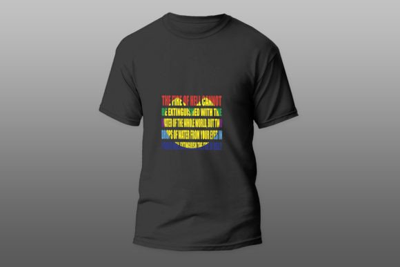 The Fire of Hell Religious Quote T-Shirt Graphic for Blog and Web Use