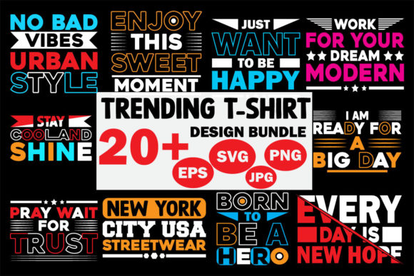 Trending T-Shirt Design SVG Bundle for Graphics and Merchandise
