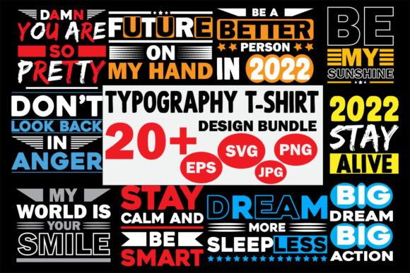 Typography T-Shirt SVG Bundle for Modern Branding