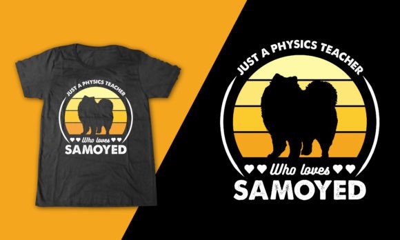 Who Loves Samoyed Dog Quote T-Shirt Graphic Design